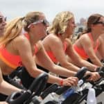 women cycling